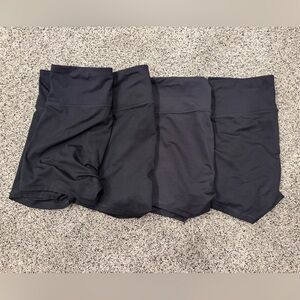 all in motion Black High-Waist Active Shorts - Set of 4